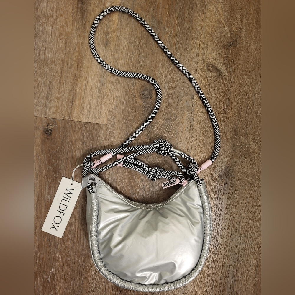 Wildfox Silver Crossbody 2 in 1 Crossbody/Shoulder Bag